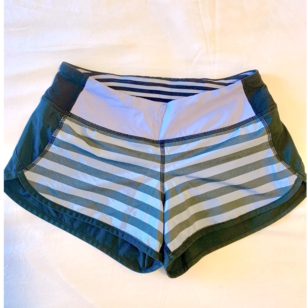 Lululemon Speed Shorts 2.5” Stripe Lavender